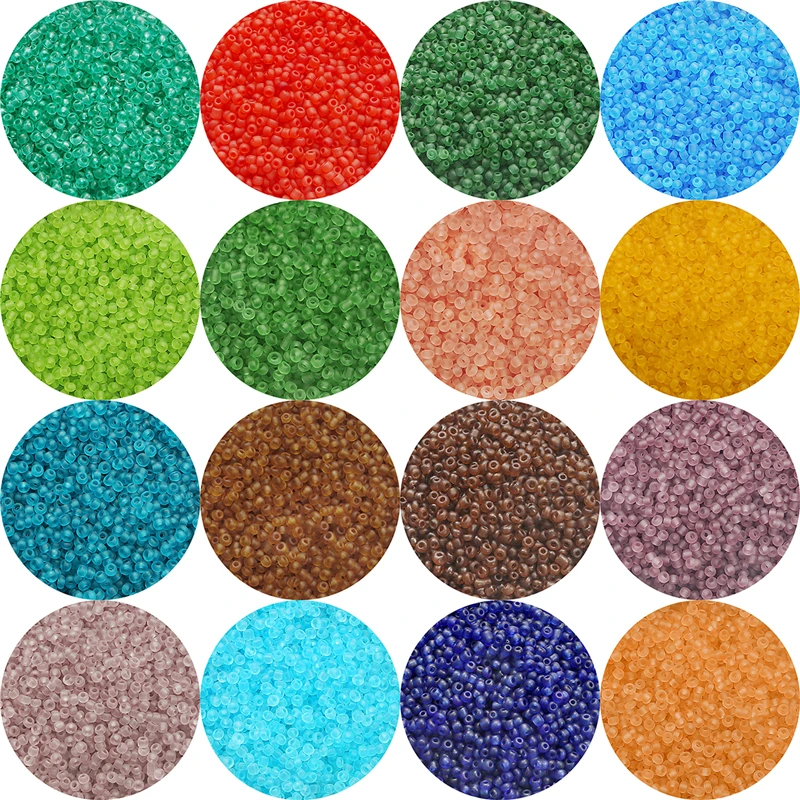 26 Colors 20g 700Pcs 8/O 3mm Transparent Matte Czech Glass Spacer Seed Beads For Jewelry DIY Making Bracelet Earrings Accessorie