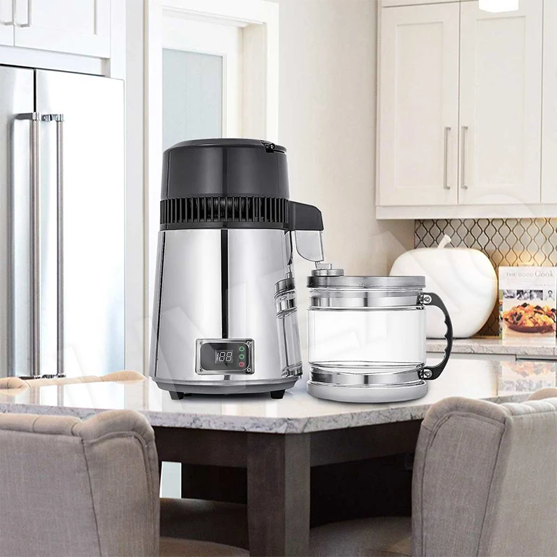 เครื่องดื่มแอลกอฮอล์ Distiller Pure Distiller น้ำไวน์น้ำกลั่นเครื่องเครื่องกรองน้ำสแตนเลส750W 4L 110V / 220V