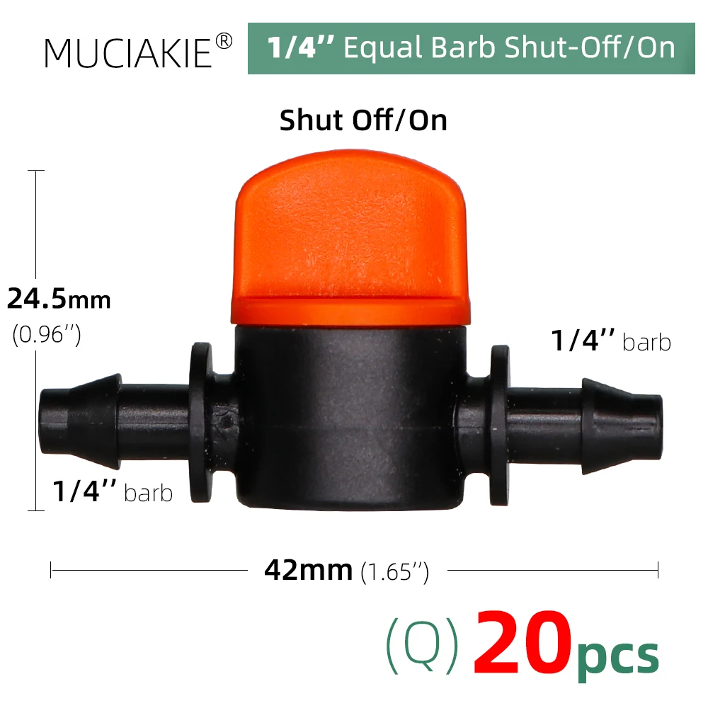 MUCIAKIE 24 rodzaje podlewanie ogrodu złącze do nawadniania dysza zraszacz armatura złącze do węża adapter Tee równe wyłączanie