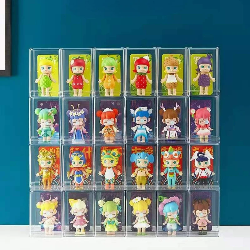 multisize Figure dolls transparent Acrylic display box single compartment protection case dust-proof toy Small model storage box