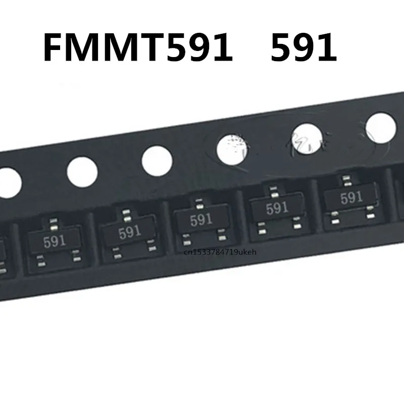 Original  100pcs/ FMMT591 591 SOT23 1A/60V
