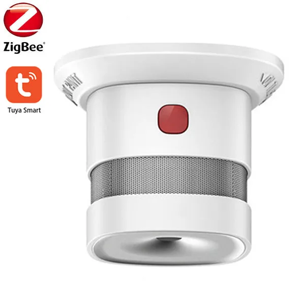 Tuya Zigbee Smoke Detector Smart Fire Sensor Battery Life 5 Years Tuya Fire Alarm Sensor