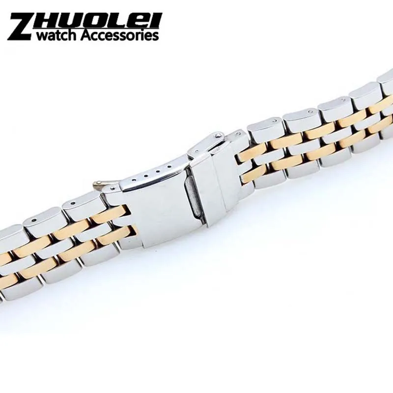 Pulsera de reloj de acero inoxidable para hombre, pulsera sólida de alta calidad, 22mm, 24mm