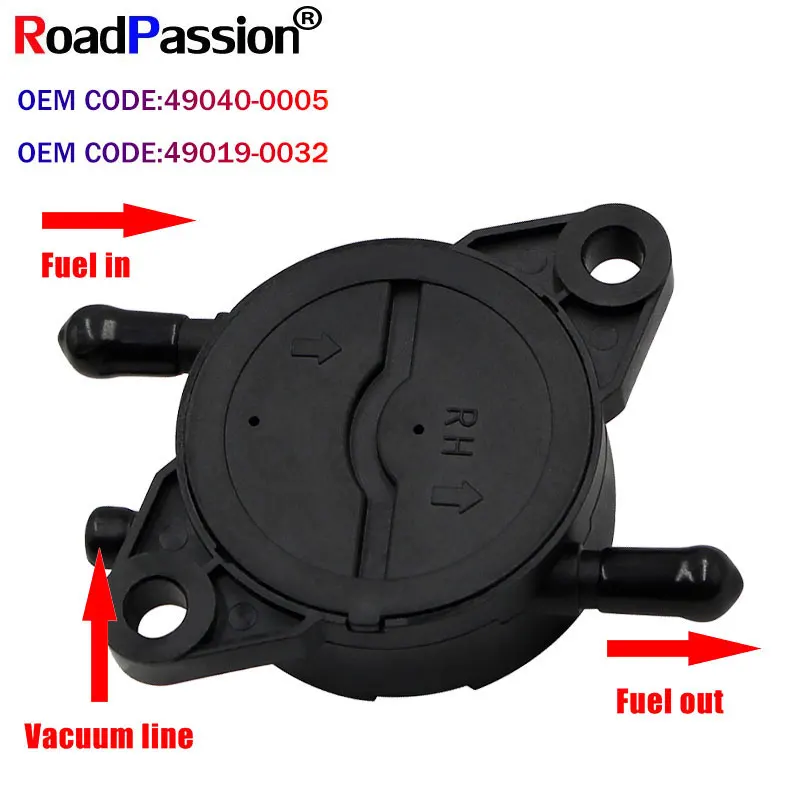 Bomba de combustible La entrada es además del tubo de vacío para Kawasaki Brute Force 650 KVF650 KVF750 750 Mule 600 610 KVF 49040-0005