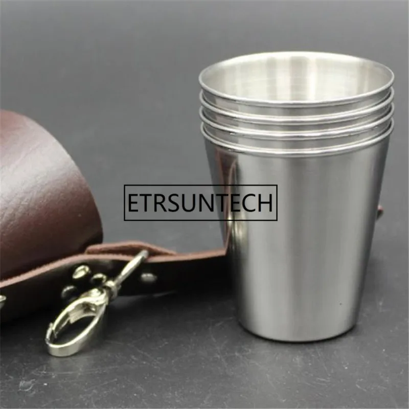 50Sets Portable Cup Cocktail Wine Measure Cups Set Cup Single Measure Bar Travel Wine Glasses Tool