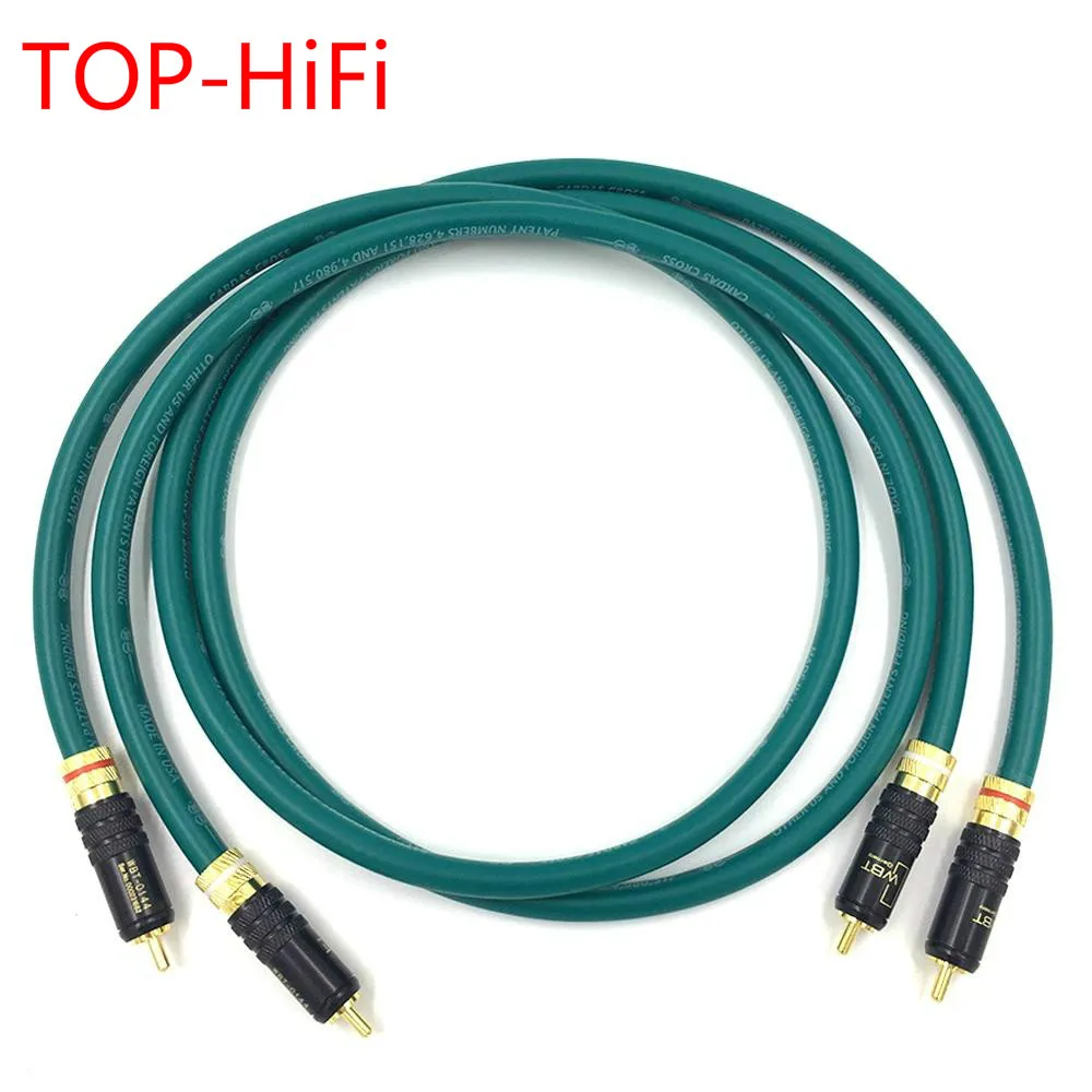 

TOP-HiFi Pair Type-4 Gold Plated RCA Audio Cable Double RCA Audio Signal Cable Rca High-end Corld for CARDAS CROSS