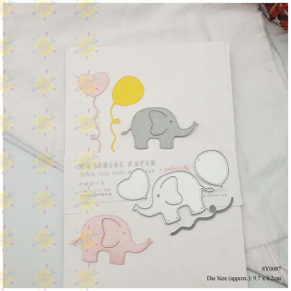 

Baby Elephant Metal Cutting Dies Scrapbooking Embossing Folders for DIY Album Card Making Craft Stencil Greeting Photo Paper