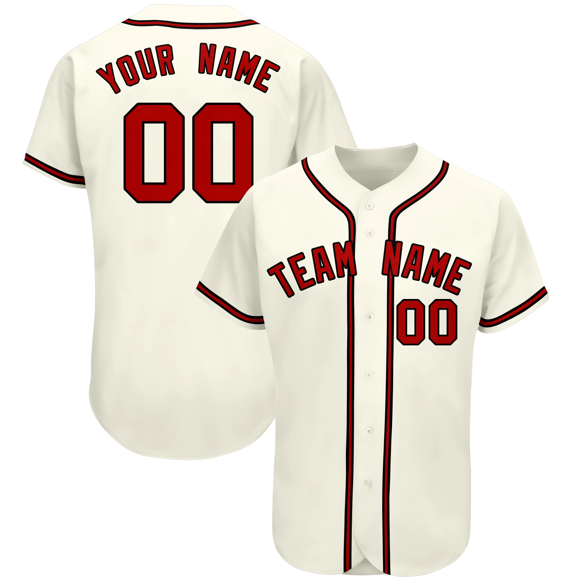 Hot Fashion Good Quality Baseball Jersey Custom Team name&number Print Short Sleeve Shirts for Men Outdoors Big size