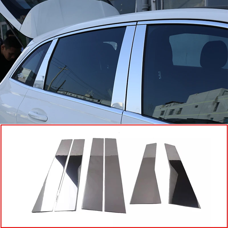 

Декоративная полоса на окно центральной колонны для Mercedes-Benz B Class B200 W247 2020, Модифицированная наклейка на автомобиль, 1 комплект