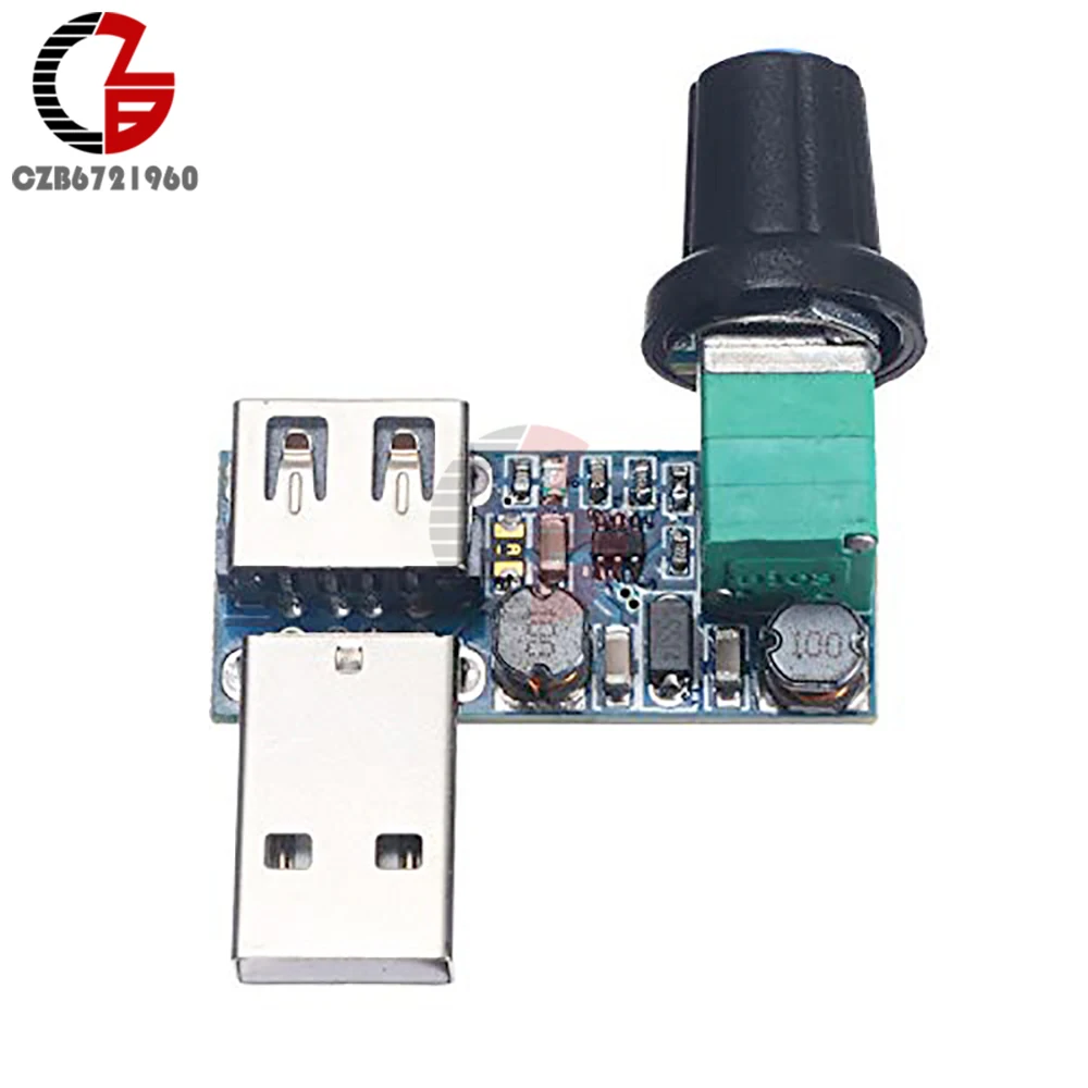 Voltage Regulator Fan Speed Controller USB Fan Stepless Speed Controller Regulator Speed Variable Switch Module