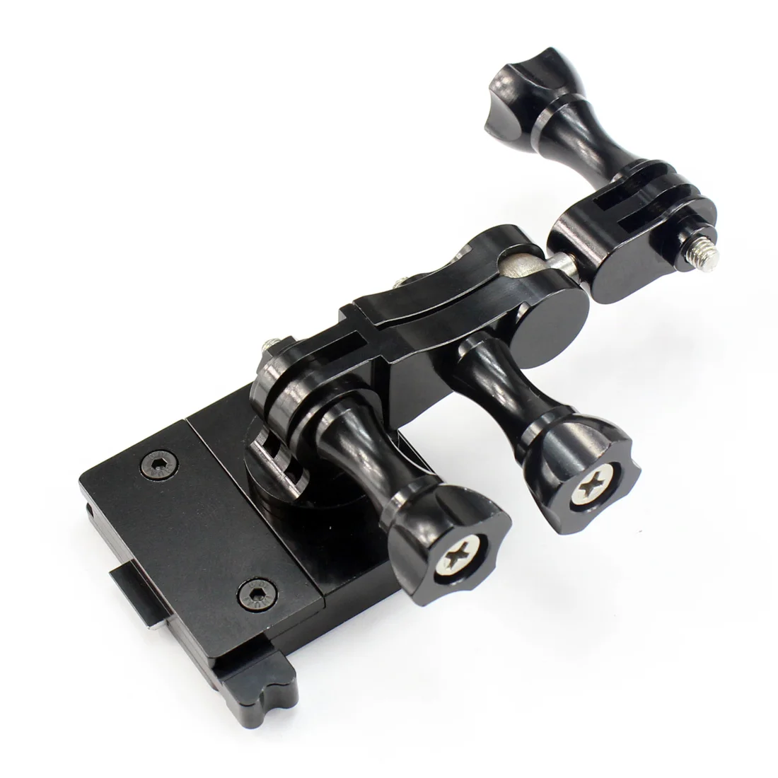 Liga de alumínio capacete fixo montagem fivela adaptador, suporte para GoPro 13, 12, câmera Xiaoyi Ação, CS NVG Base, Foto Vídeo Acessório