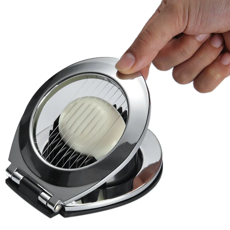 Egg Slicer, Egg Cutter Heavy Duty Slicer for Strawberry Fruit Garnish Slicer, Stainless Steel Wire with 2 Slicing Styles