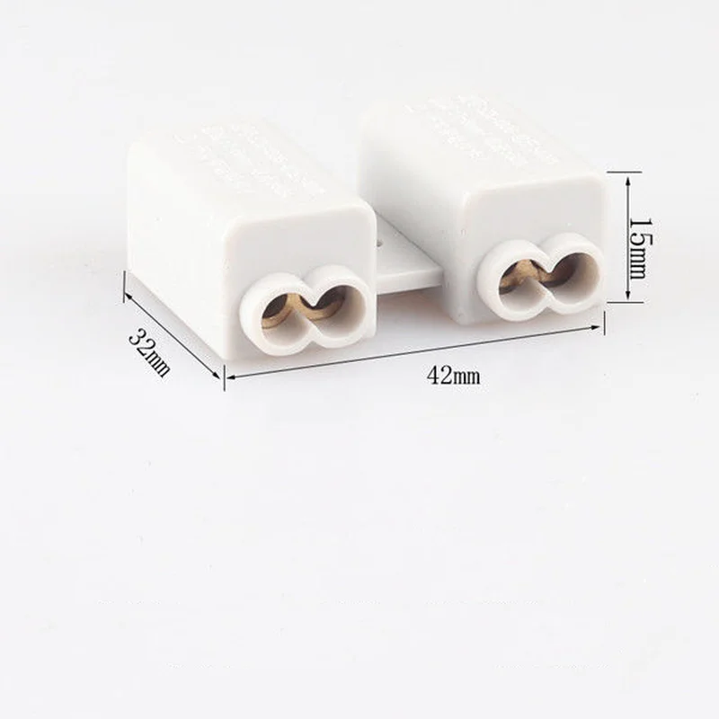 High power branch terminal main branch wiring wire connector pair is connected to machine T-type wiring terminal