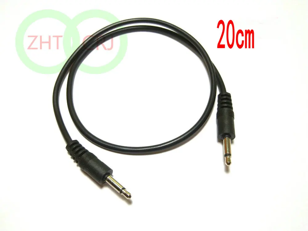 50pcs mini 3.5mm mono plug to 3.5mm mono audio cable 20cm 30cm 50cm 100cm