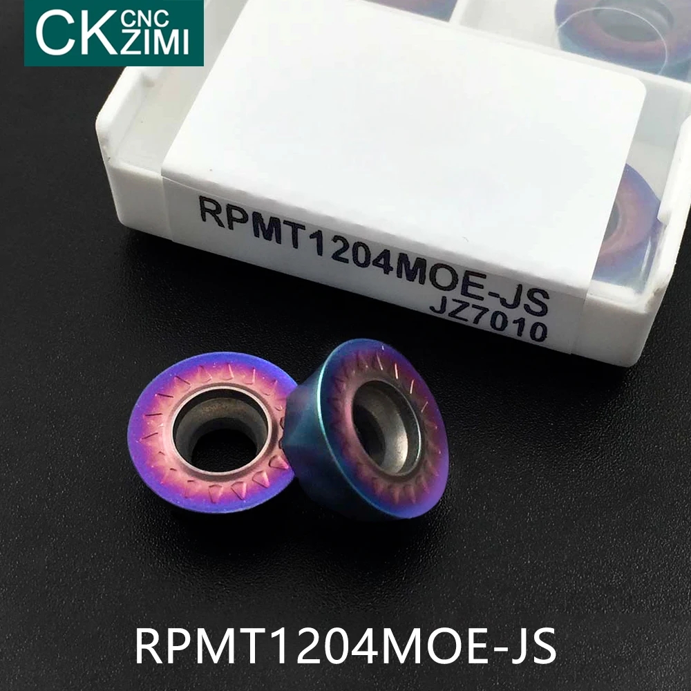 10PCS Carbide insert RPMT1204MO E JS circular internal milling turning lathe tool milling cutter CNC tools RPMT 1204 lathe tool