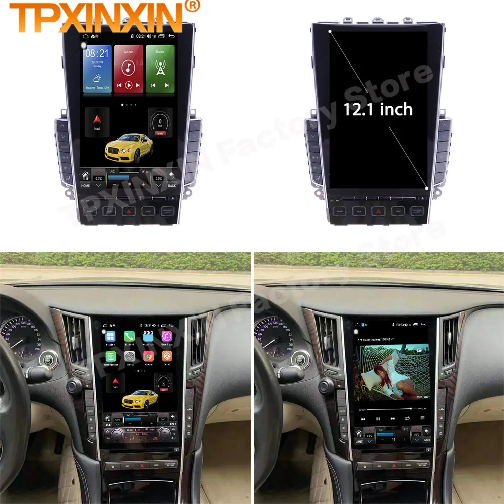 8+256G Android 15 Autoradio Carplay CAR Radio Coche With BT For Infiniti A50L GPS Navi Automotive Multimedia Player Head Unit