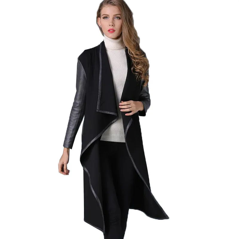 

2021 New Women Windbreaker Coats Spring Autumn Thin Female Outerwear Mid-Length Long-Sleeved High-End Ladies Windbreaker Jacket