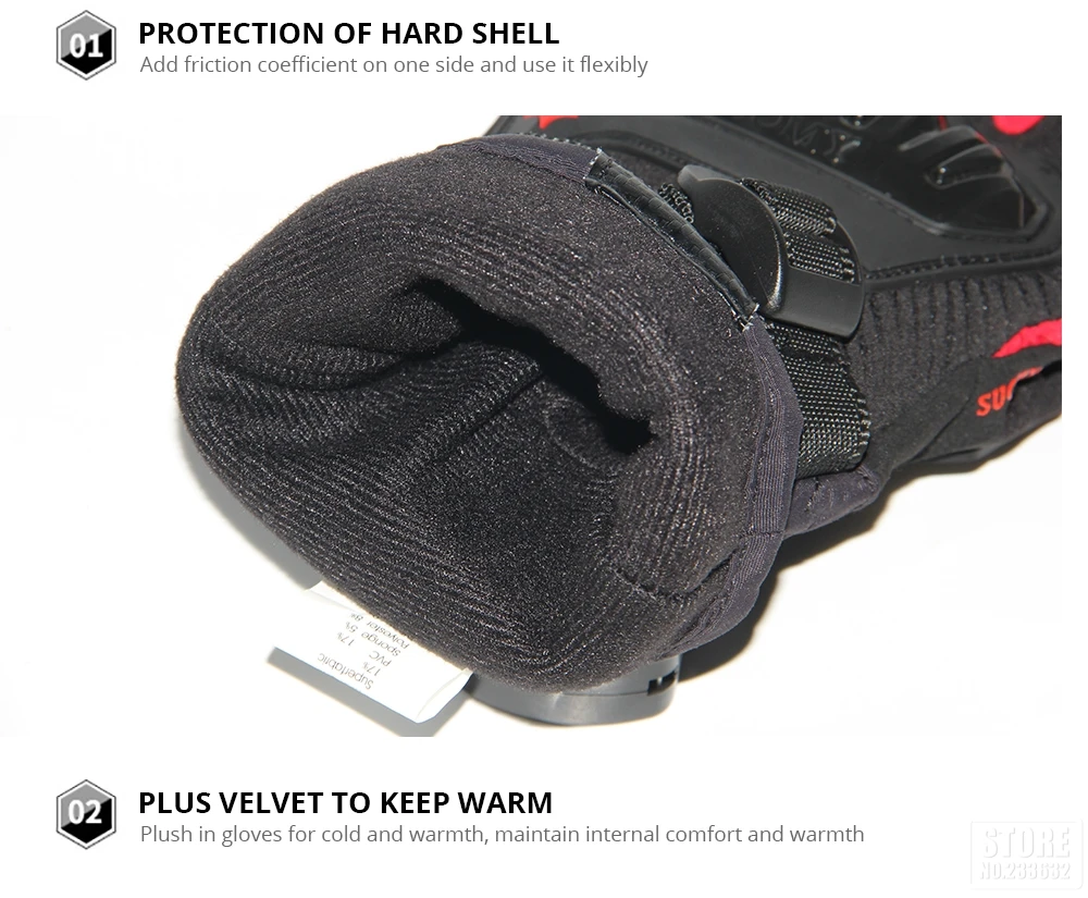 Motorrad Handschuhe Winddicht Wasserdicht Guantes Moto Männer Motorrad Reiten Handschuhe Touchscreen Moto Motocross Handschuhe Winter – Detail 22