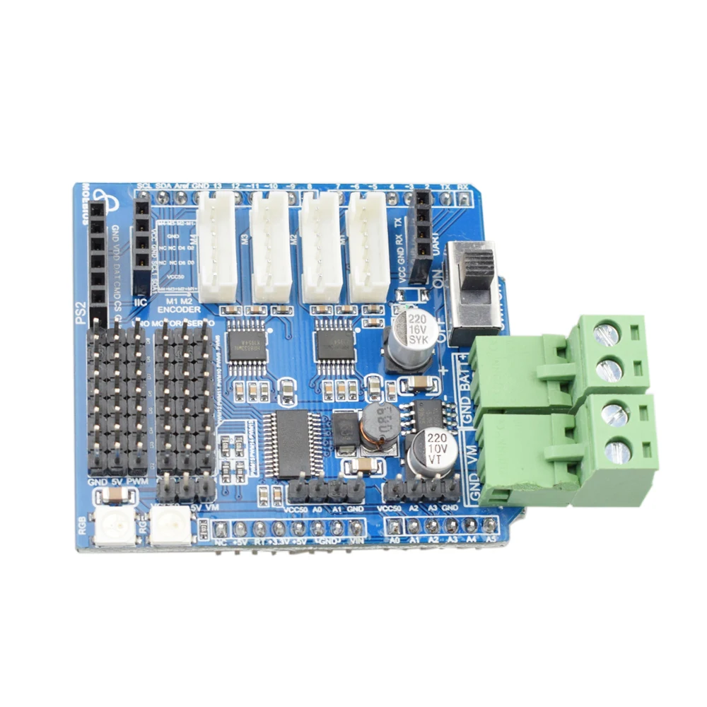 Moebius 4 قناة موتور لوحة للقيادة متوافق مع اردوينو الذكية Mecanum عجلة سيارة روبوت الشاسيه