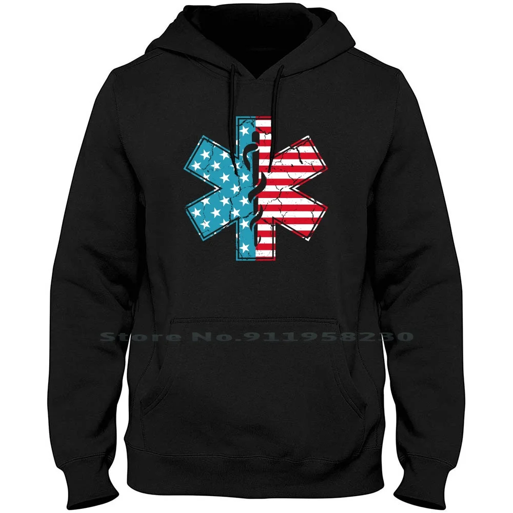 Ems Usa Men Women Hoodie Pullover Sweater 6XL Big Size Cotton United States American Patriot States Medic Riot Usa Us