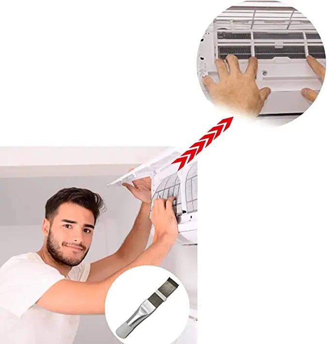 Comb Stainless Steel Fin Comb Brush For Air Conditioner Blade Cooling Straightening Cleaning Tool Repair Tools