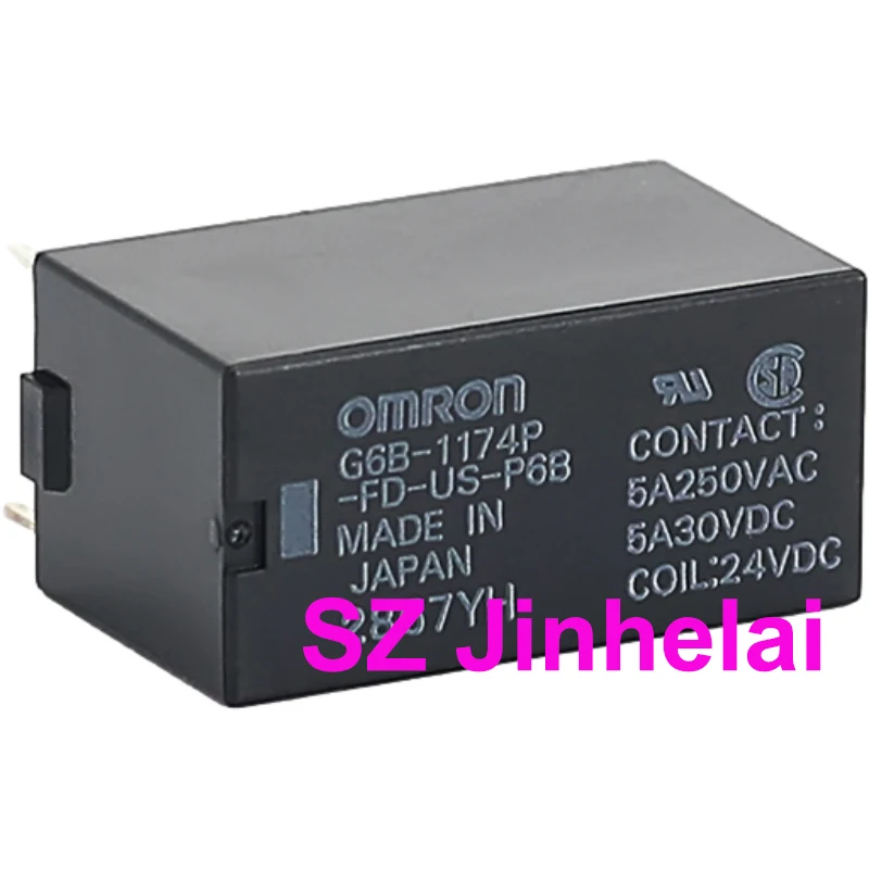Подлинное Оригинальное реле Omron, 10 шт., 5VDC, 12VDC, Φ, 24VDC