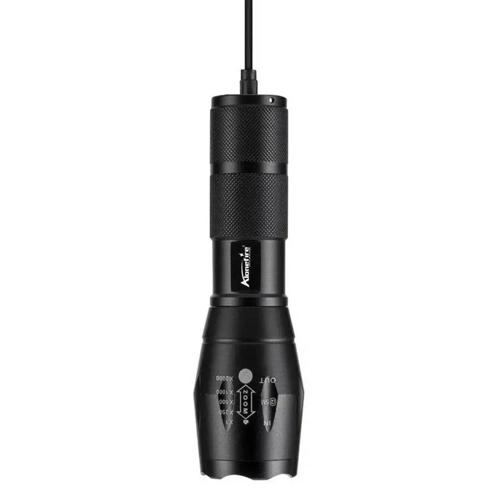 تلسكوبي التكبير مصباح برتقالي مصباح ليد جيب USB الشعلة القابلة لإعادة الشحن في الهواء الطلق الصيد التخييم الصيد التصوير الفوتوغرافي صورة شخصية ملء الضوء #5