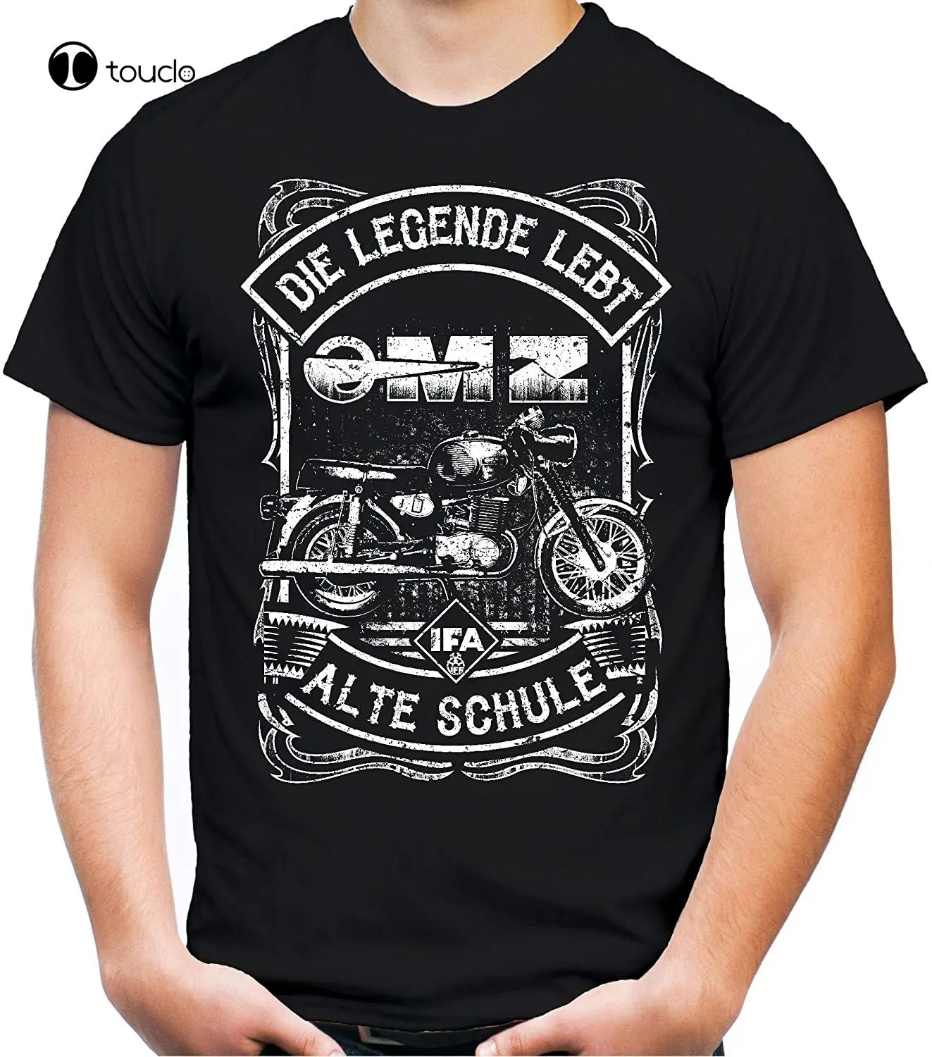 Мужская футболка Old School Mz Ddr мотоциклетная ностальгия мопед Ossi футболка