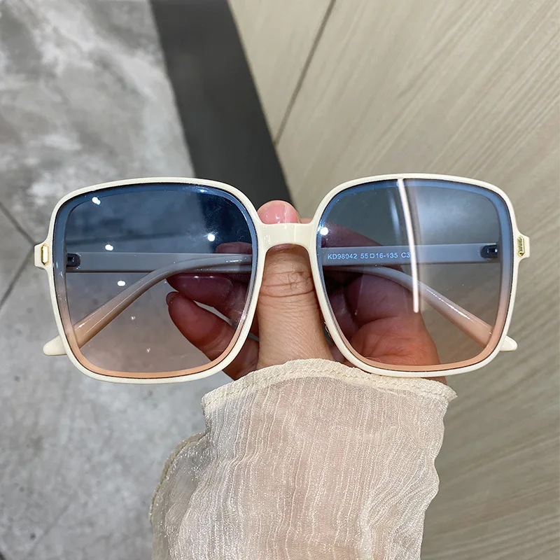 

Vintage Oversize Square Sunglasses Women Brand Big Frame Women Sun Glasses Black Fashion Gradient Female Glasses Oculos