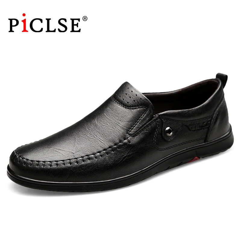 Classic Business Casual leather shoes Men Loafers Genuine leather Men shoes flats Breathable Driving shoes zapatos hombre