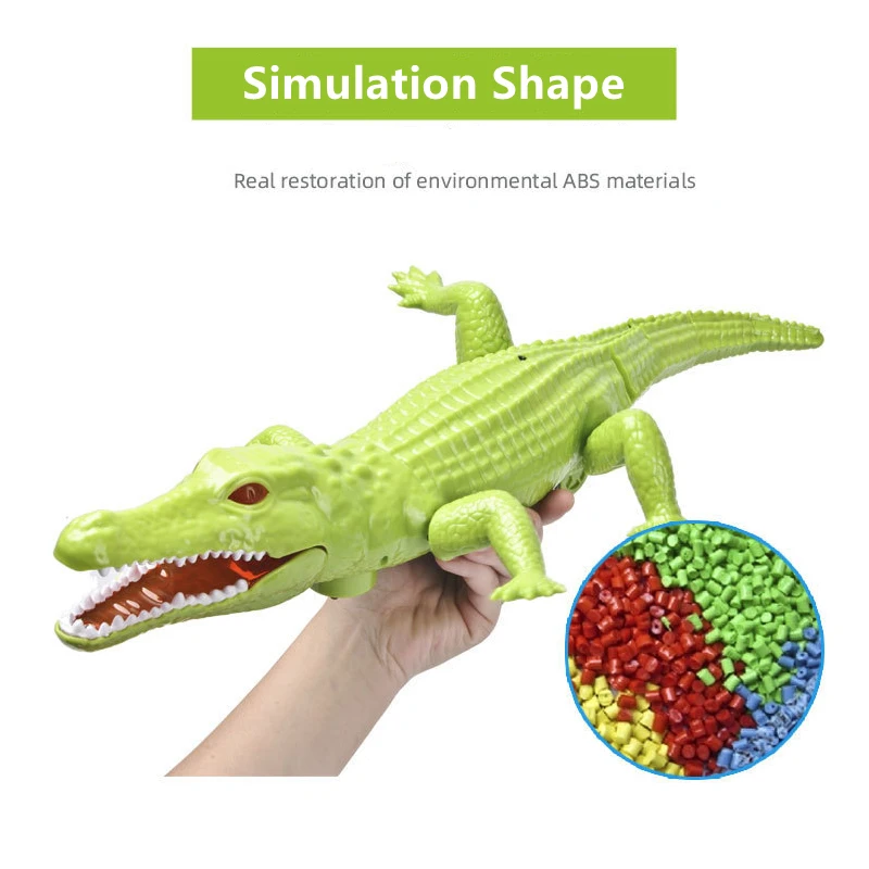 Controle Remoto Tricky Scary Crocodilo, Big Simulation Crawling, Flexible Swing Cauda, Light Sound, RC Animal elétrico, 44cm