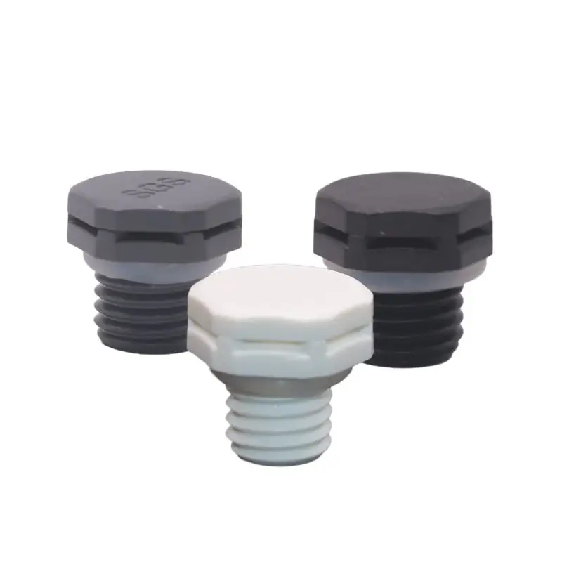 10Pcs M10 Nylon Waterproof Air Vent Valve Screw M10*1 M10*1.5 In Protective Vent Plug E-PTFE Plastic Breather Vent Valve