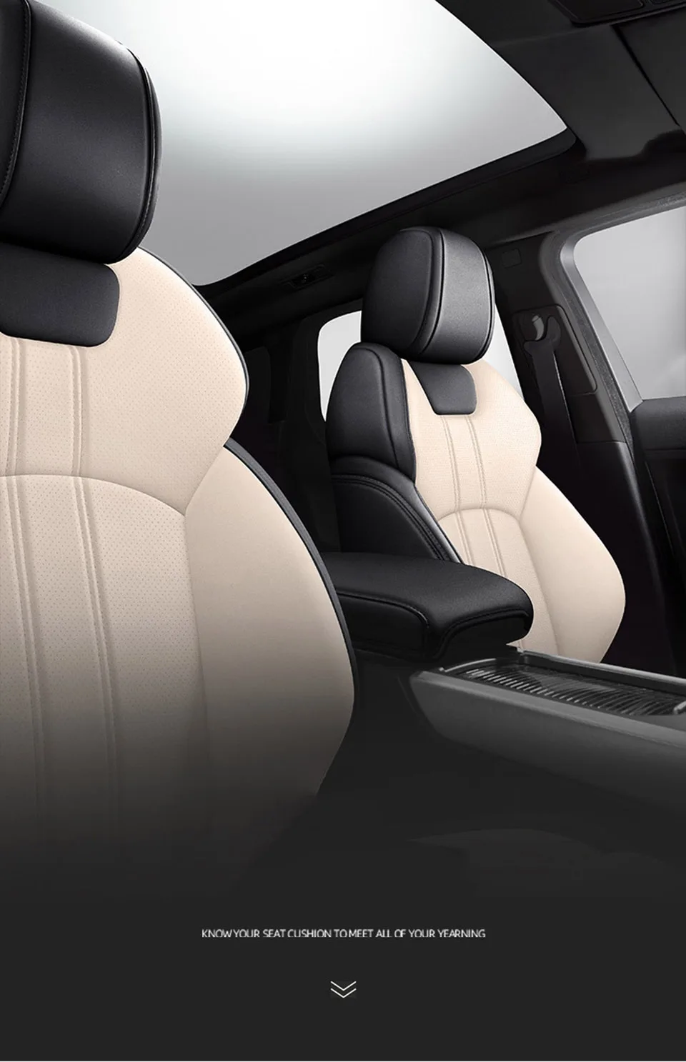 (Vorder- und Rücksitzbezüge) Leder-Autositzbezüge für Mazda CX5 2012 2013 2014 2015 2016 2017 Zubehör – Detail 1