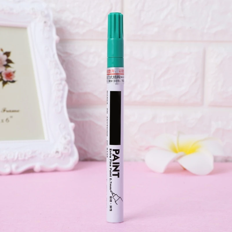 0,7mm Extra Fine Point Permanent Farbe Metallic Marker Stift DIY Kunst