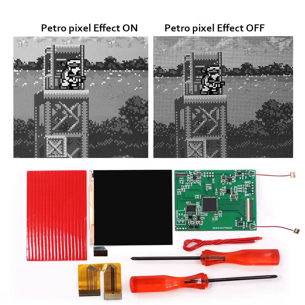 Mais novo super osd diy retro pixel osd ips display lcd para ngp tela lcd para snk neo geo bolso preto/branco console de jogos