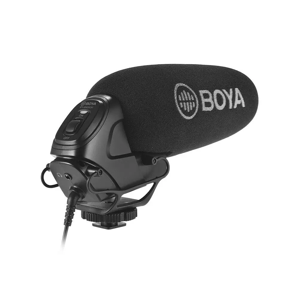 Boya BY-BM3030 BM3031 BM3032 BM3032 BM3011 Microphone On-Camera Shotgun Condenser Supercardioid for DSLR Cameras Audio Recorders
