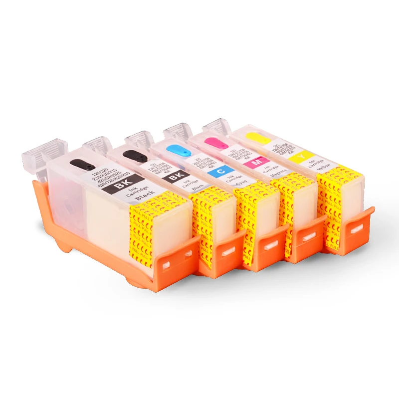 PGI-520 CLI-521 Refillable Ink Cartridge canon PIXMA IP3600 IP4600 IP4700 MX860 MX870 MP540 MP550 MP560 MP620 MP630 MP640