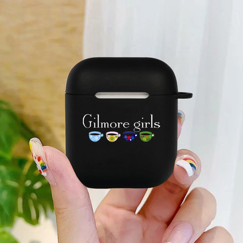 Fashion Gilmore Girls Soft silicone TPU Case For AirPods Pro 1 2 3 black Silicone Wireless Bluetooth Earphone Box Cover