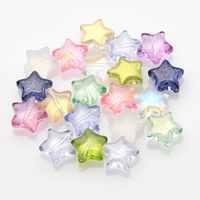 50PCS/Lot 10mm Star Beads Glass Spacer Beads Jewelry Making Hairpin For Handmade Pendant DIY Beads Jewelry Making Accessories