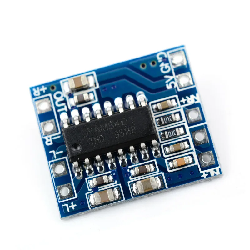 UNISIAN PAM8403 аудио мини-усилитель 2,0 канала 3 Вт + 3 Вт цифровые усилители мощности плата DC2,5 В-5,5 В для портативной аудиосистемы