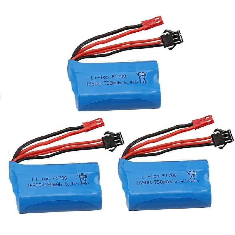 Wltoys A959-A A969-A A979-A K929-części zdalnie sterowana ciężarówka 6.4v 750mah 16500 akumulator litowo-jonowy/ładowarka USB do 750mAh 6.4v