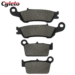 Cyleto Motorcycle Front Rear Brake Pads for Yamaha YZ125 YZ 125 YZ250 YZ250F YZ 250F YZ 250 WR 450F WR450F WR 450 F 2007-2018