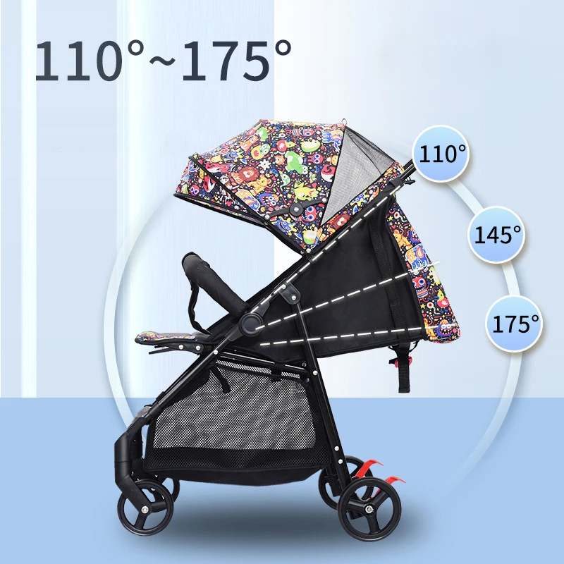 Portable Baby Stroller Lightweight Travel Pram Folding Baby Carriage Newborn Stroller 0-3 Years Old