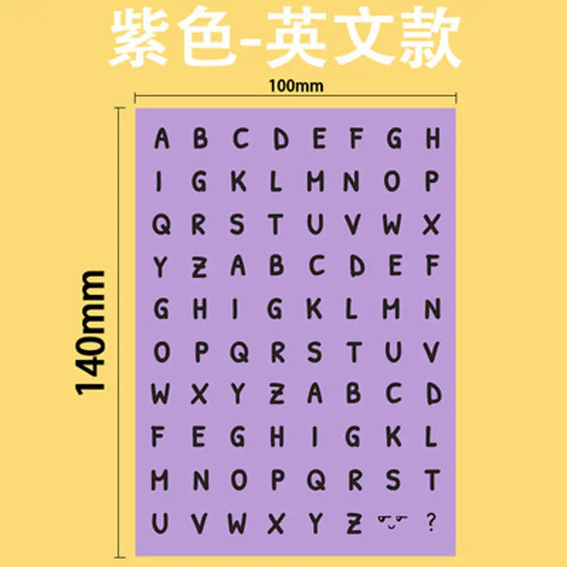 10 Pcs Nummer Dagboek Stickers Notebook Planner Scrapbooking Decoratieve Sticker Leuke Logo Woord Label Sticker Briefpapier