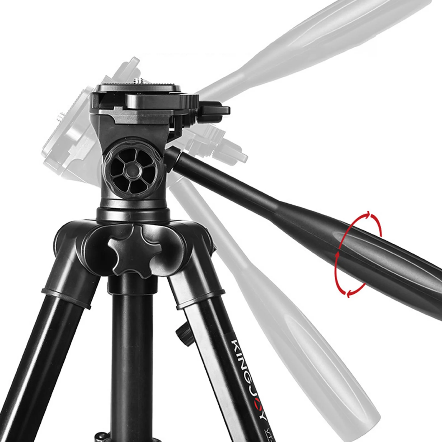 VT-850 Professional ขาตั้งขาตั้งกล้องพร้อมแผ่นปรับขาตั้งกล้องสำหรับ Canon Nikon Sony DSLR กล้อง