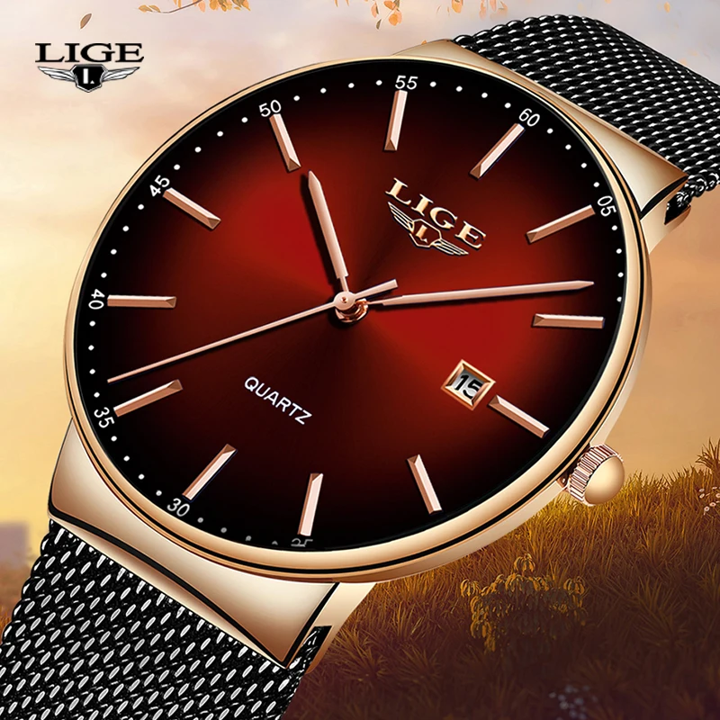 LIGE – montre-bracelet à Quartz pour femmes, marque de luxe, mode Sport, pour amoureux, amie, 2022