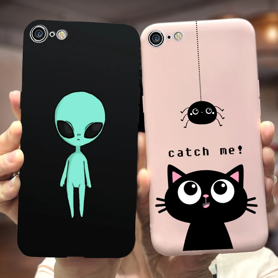 Cute Cartoon Cover For iPhone 7 8 Plus Case Soft Silicone TPU Phone Back Cover Case For Apple iPhone 7 iPhone8 Plus Fundas Coque