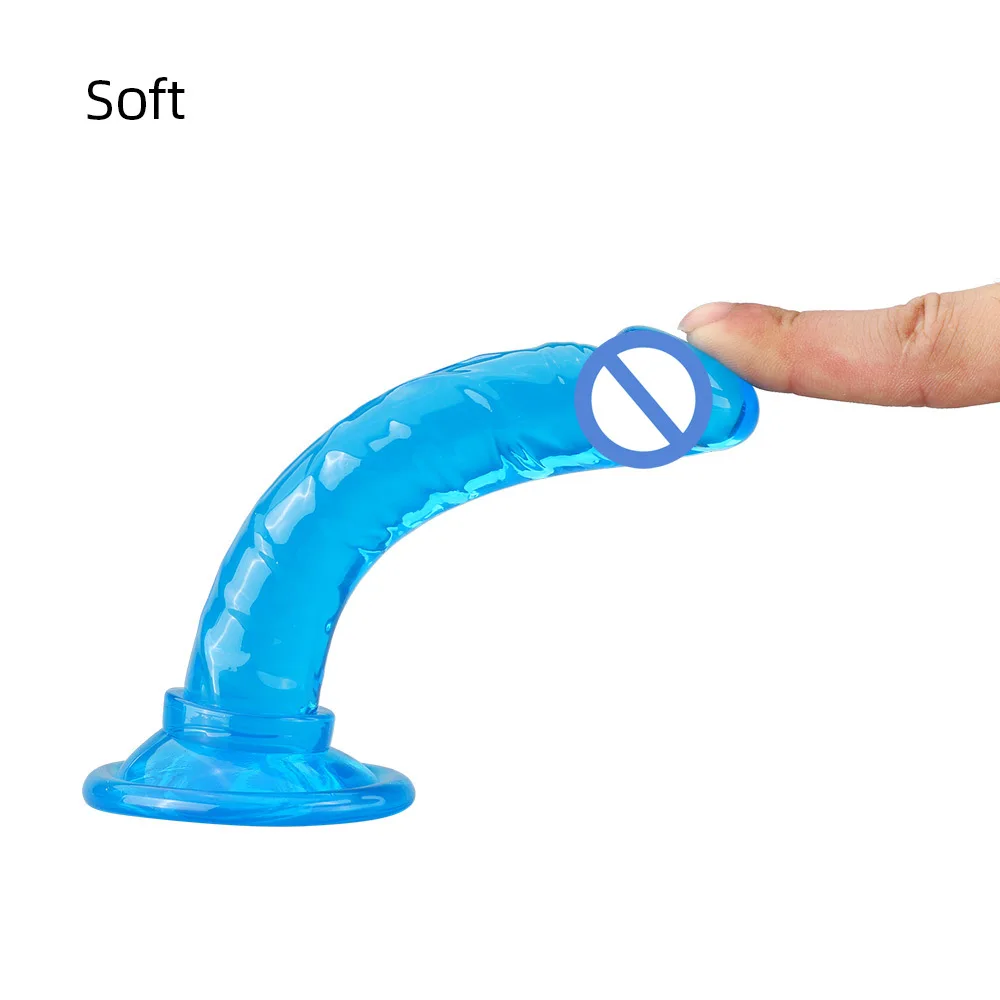 Jelly Suction Cup Small Realistic Dildo for Woman Anal Butt Plug Dick Cock Penis Erotic Sex Toys for Adults Falos Faloimitator