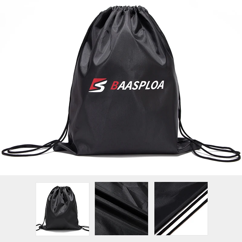 Baasploa, bolsa de gimnasio plegable impermeable, mochila de Fitness con cordón, bolsillo para tienda, senderismo, Camping, playa, natación, bolsas