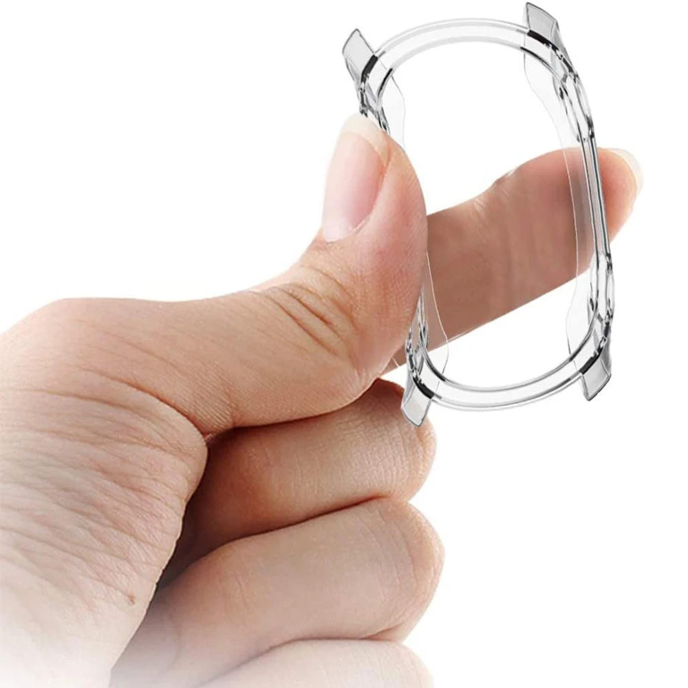 Ultra Slim Protector Case Compatible with Garmin Forerunner 245 245M, Soft Plating TPU Cover Protective Bumper Shell